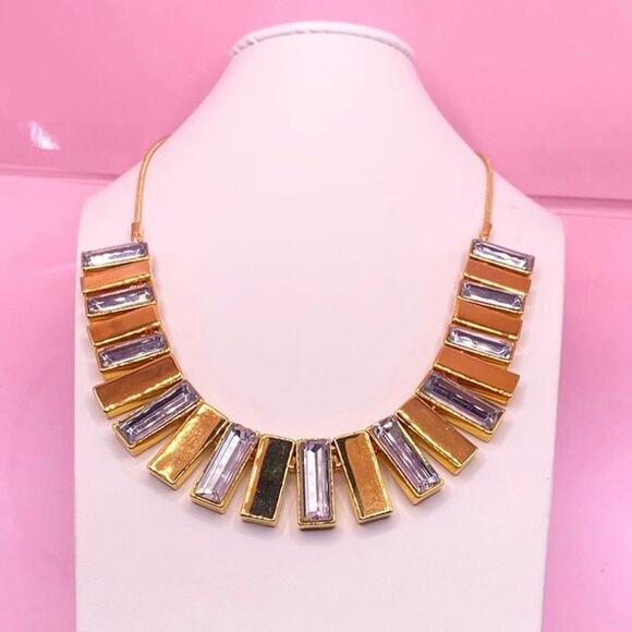 Vince Camuto Vintage Crystal Dangle Bars Necklace with Original Tag - Picture 4 of 7